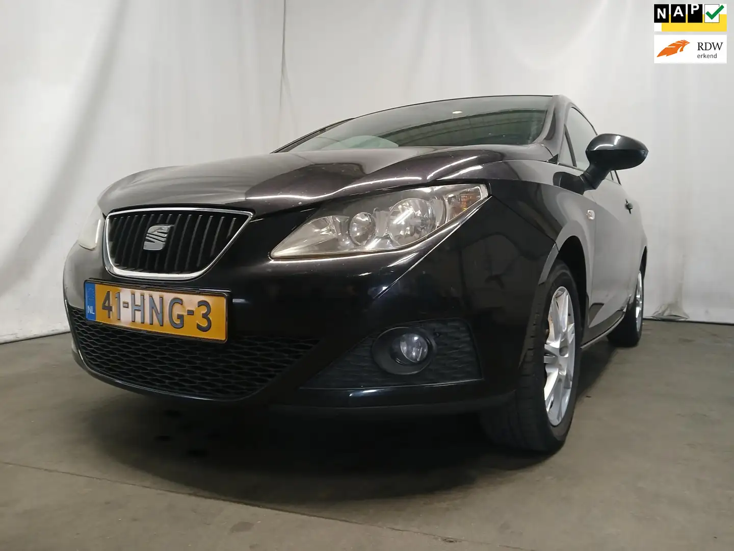 SEAT Ibiza SC 1.4 Stylance SCHADEAUTO!! Zwart - 1