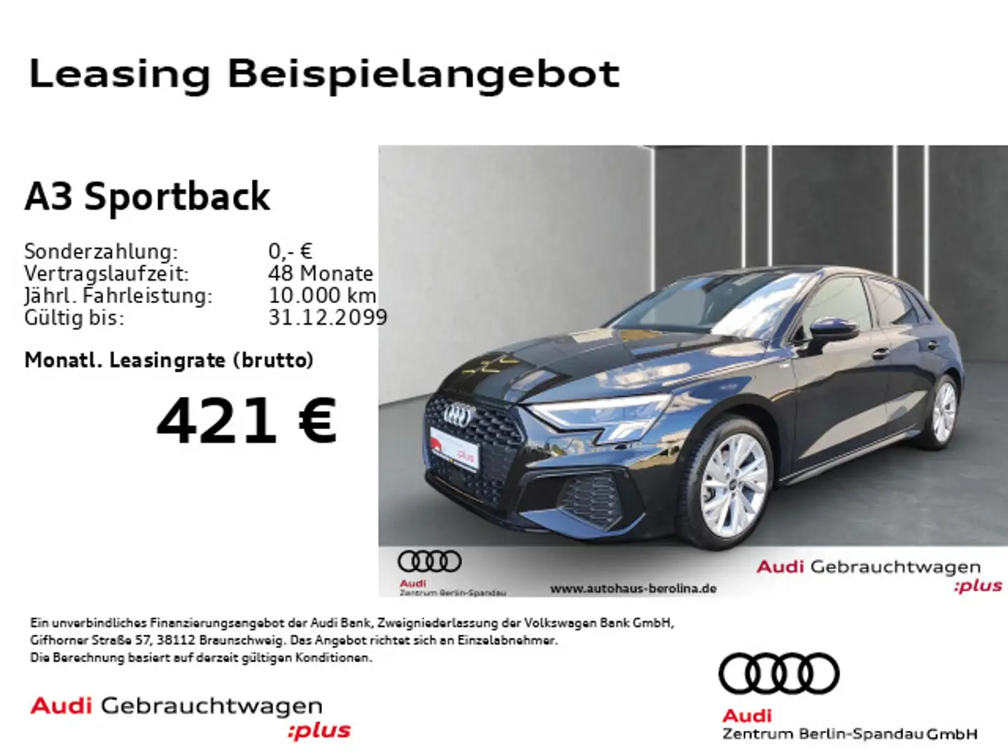 Audi A3 35 TFSI S line S tronic *AHK*R-CAM* Schwarz - 1