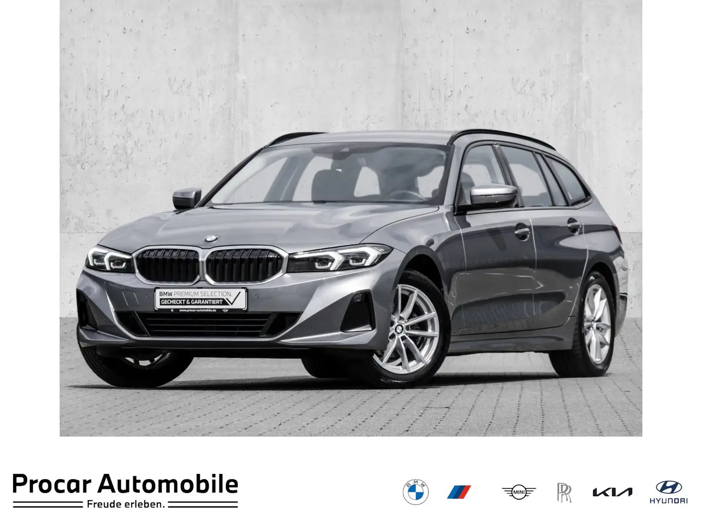BMW 318 i TOURING+LED+MEMORY+PDC+SHZ Grijs - 1