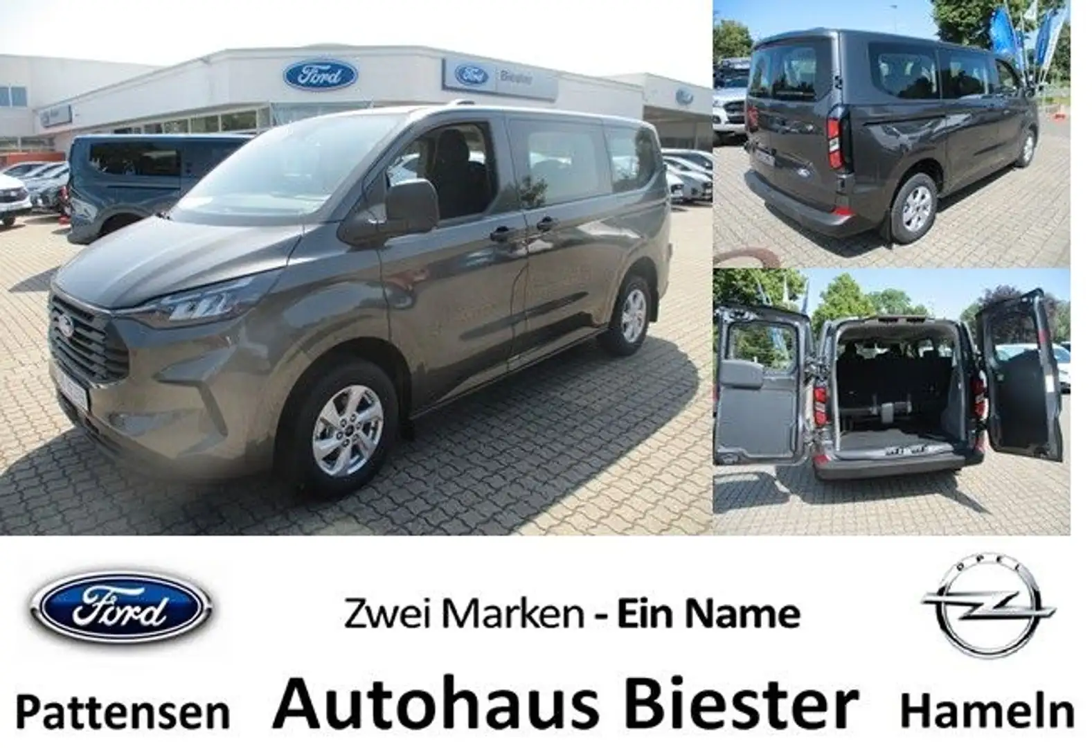 Ford Transit Custom Kombi 320 L1 Trend 3 Zonen Klima Gris - 1