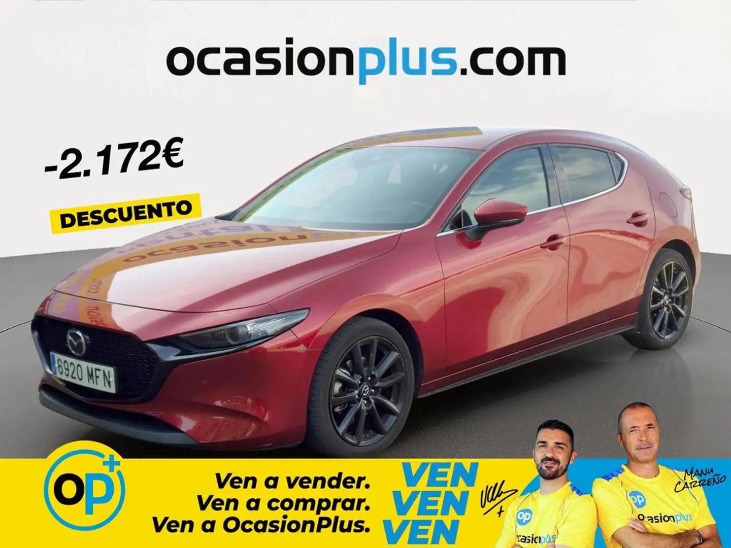 Mazda 3 2.0 e-Skyactiv-X Zenith Safety Black Aut. 137kW Rojo - 1