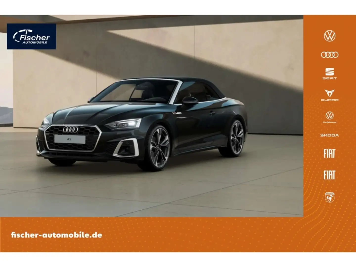 Audi A5 Cabriolet 35 TFSI S line AHK/20''/NAV/Virt+ Schwarz - 1