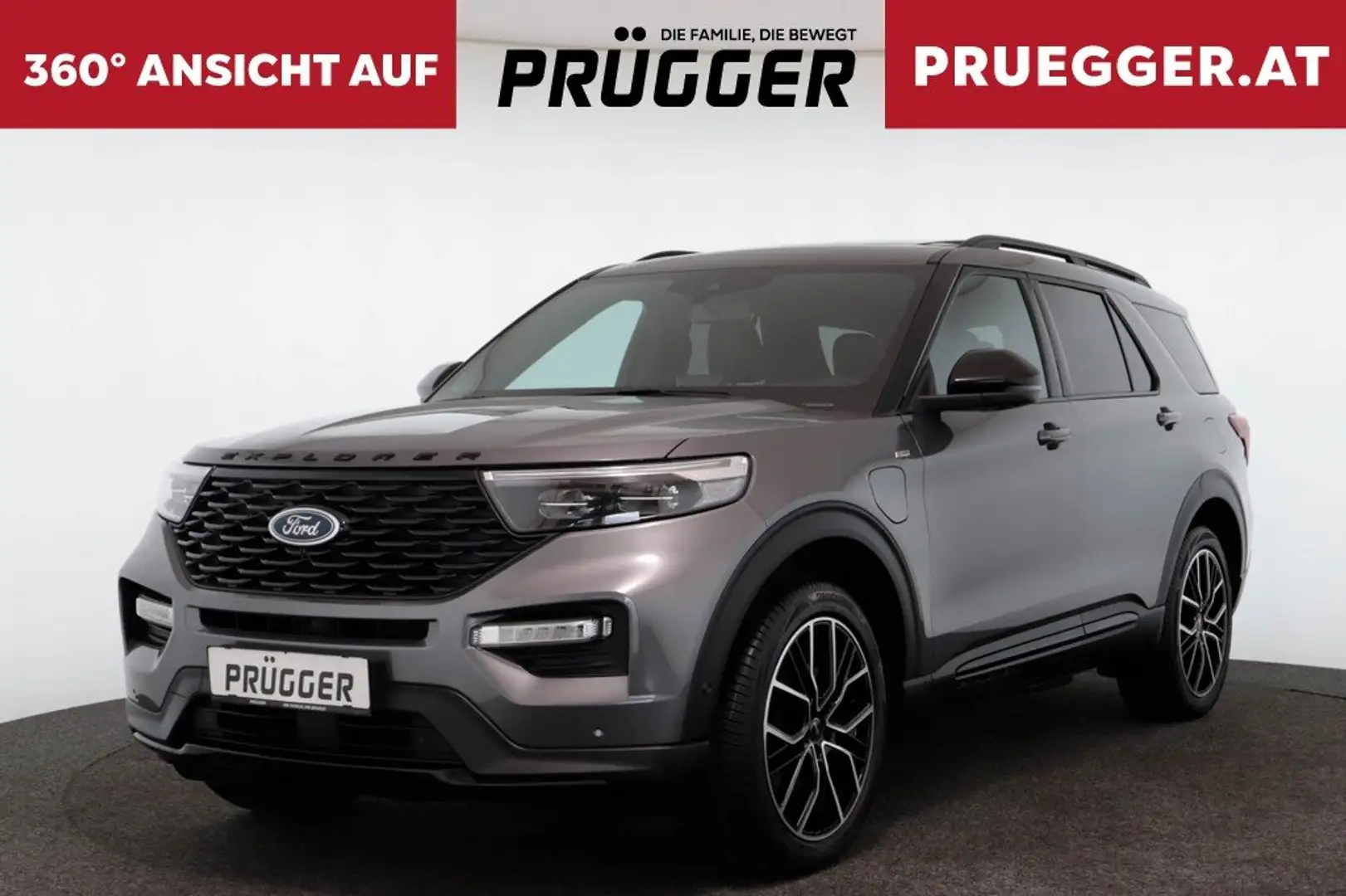 Ford Explorer 3,0 EcoBoost PHEV AWD ST-LINE NAVI LED 7- Gris - 1