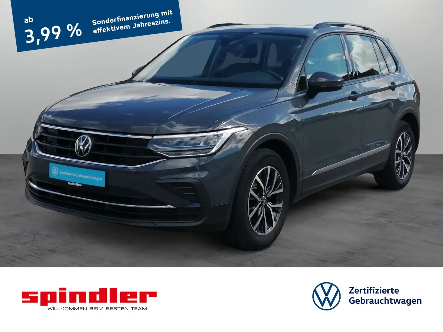 Volkswagen Tiguan Life 1.5 TSI LED ACC AHK Navi Standhz Grau - 1