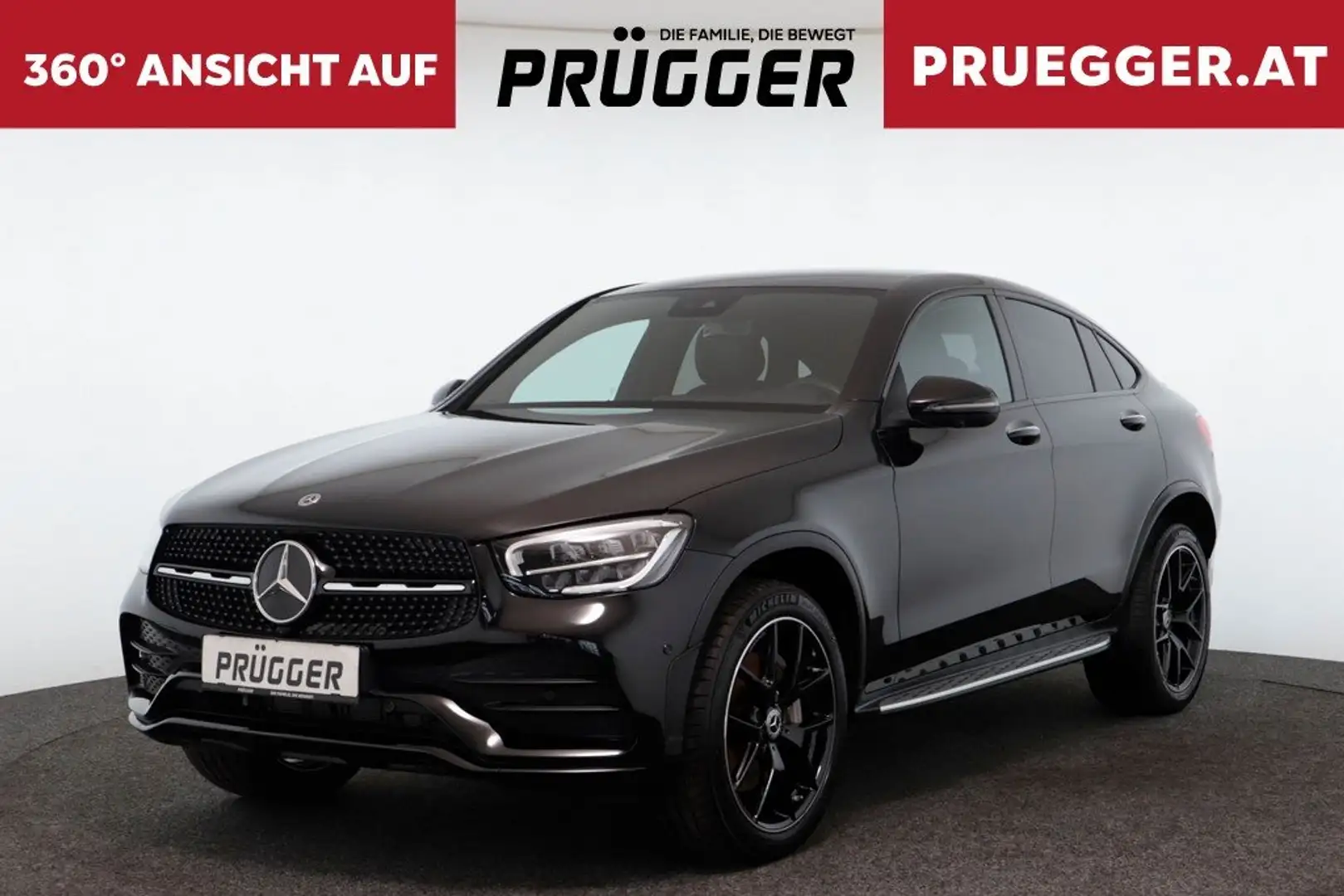 Mercedes-Benz GLC 300 GLC Coupe 300de 4Matic AMG-LINE AHV NAVI LED 20ZOLL Schwarz - 1