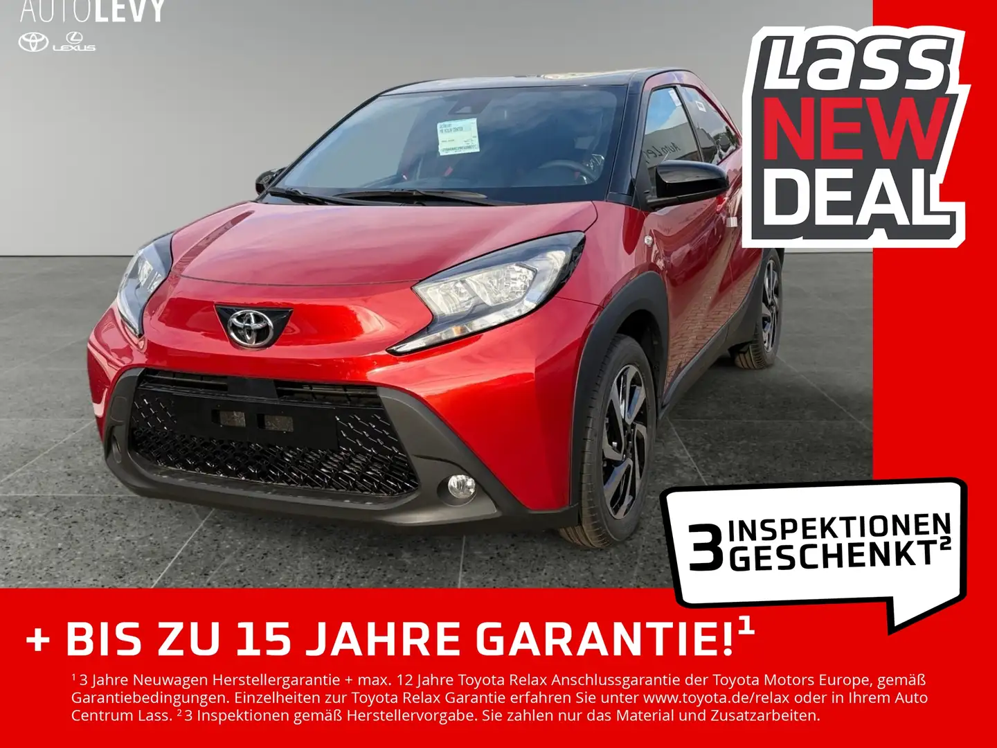 Toyota Aygo X 1.0l Teamplayer Kamera, App Connect Rood - 1
