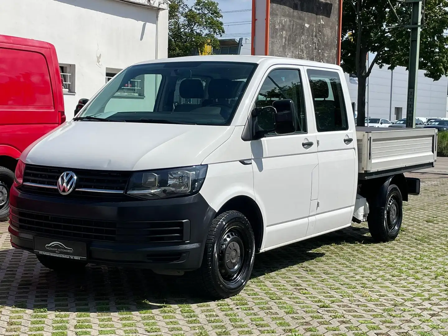 Volkswagen T6 Transporter T6 2.0 TDI/Pritsche/DOKA/KLIMA/AHK 2,2to/1.H/TOP Weiß - 1