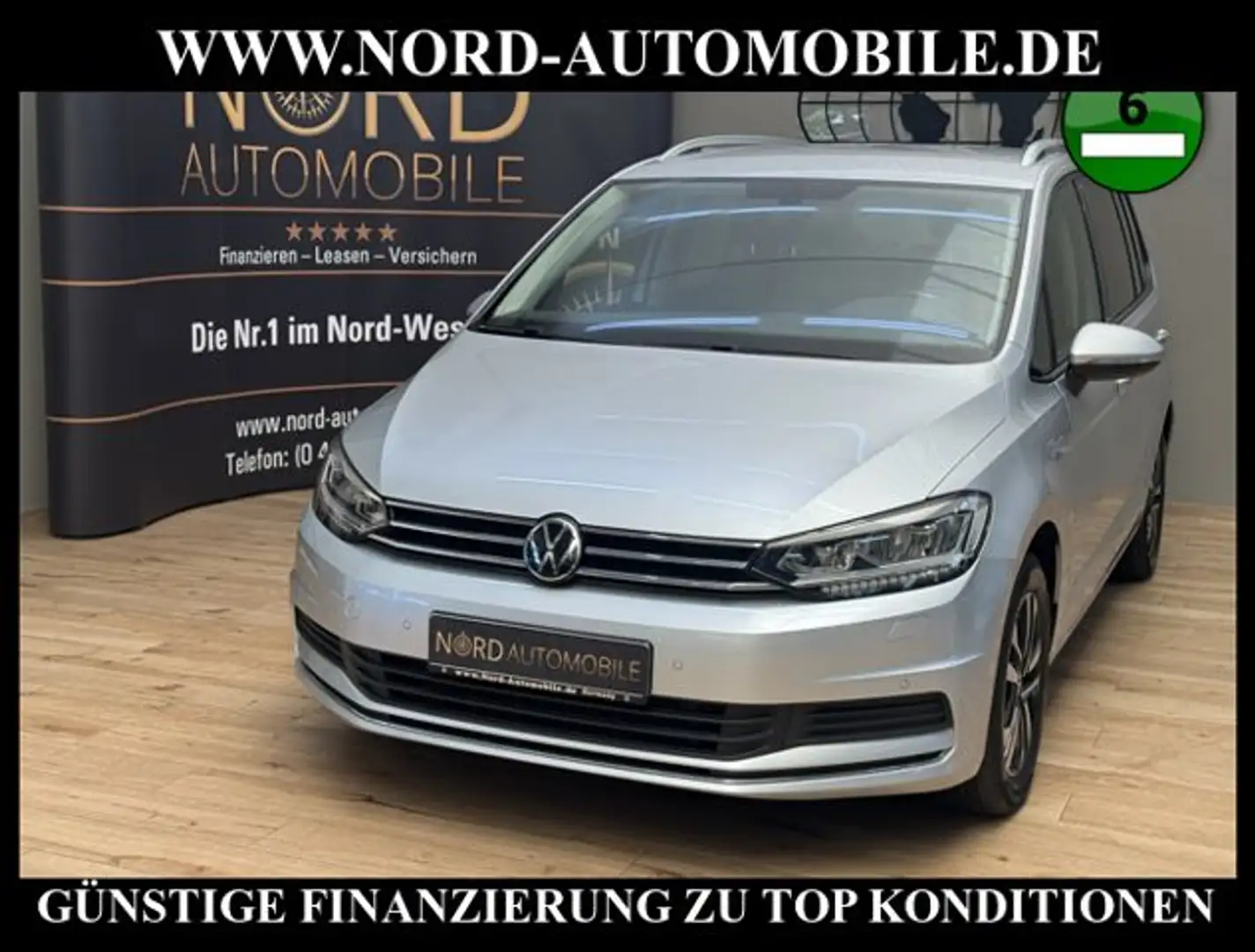 Volkswagen Touran 2.0 TDI DSG United AHK/Navi/Kamera United Gris - 1