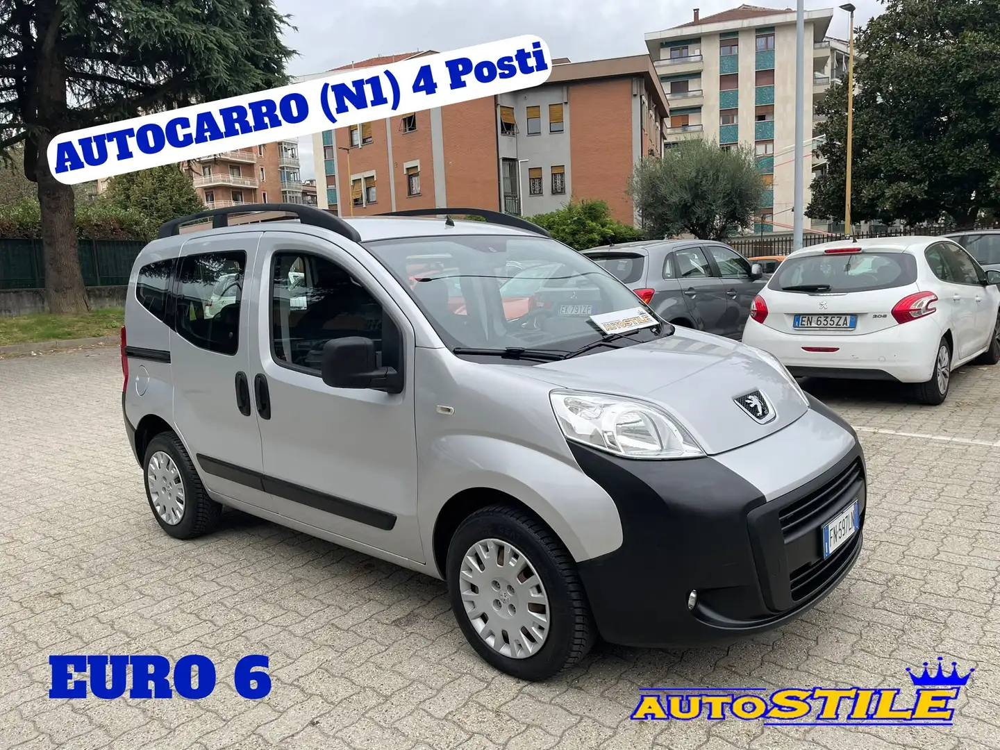 Fiat Fiorino 1.3 HDI TEPEE **EURO 6 *AUTOCARRO (N1) 4 Posti Silber - 1