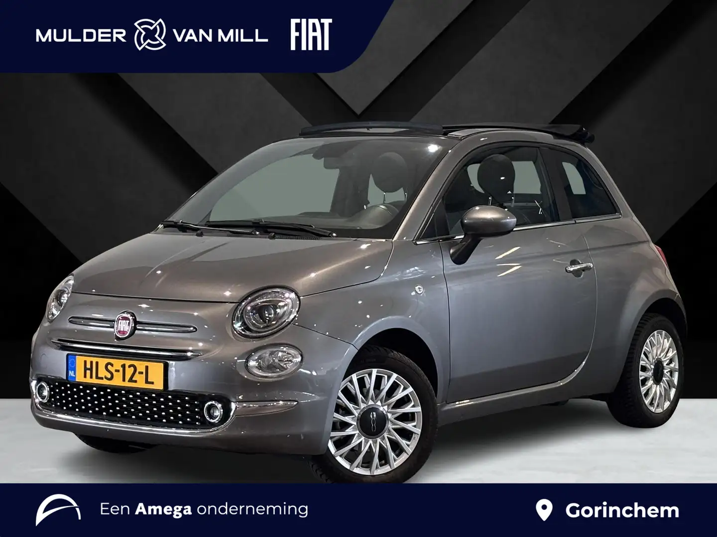 Fiat 500C Cabrio Dolcevita 1.0 Hybrid 70pk | NAVI | CLIMA | Gris - 1