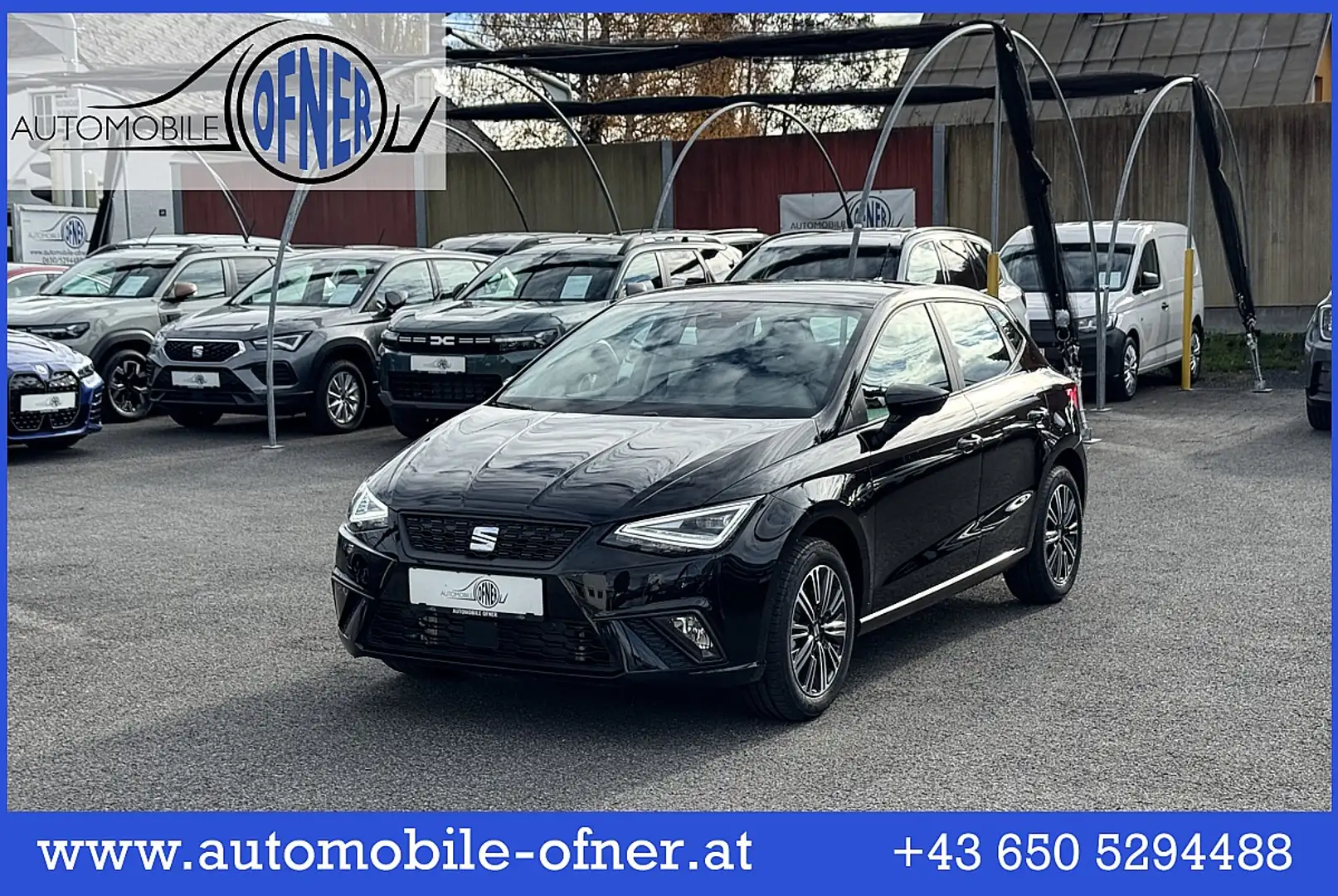SEAT Ibiza 1,0 TSI Style Edition DSG 16" LED PDC Kamera Si... Zwart - 1