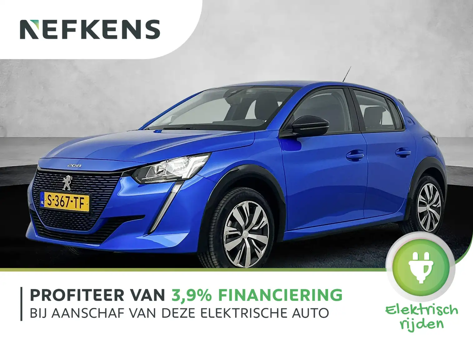 Peugeot e-208 Active 50 kWh 3-fase | Stoelverwarming | Navigatie Bleu - 1