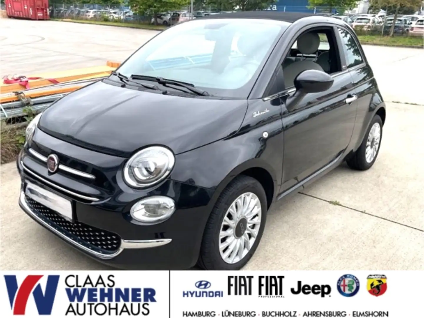 Fiat 500C DolceVita 1.0 Mild Hybrid EU6d MY21 UConnect DAB Schwarz - 1