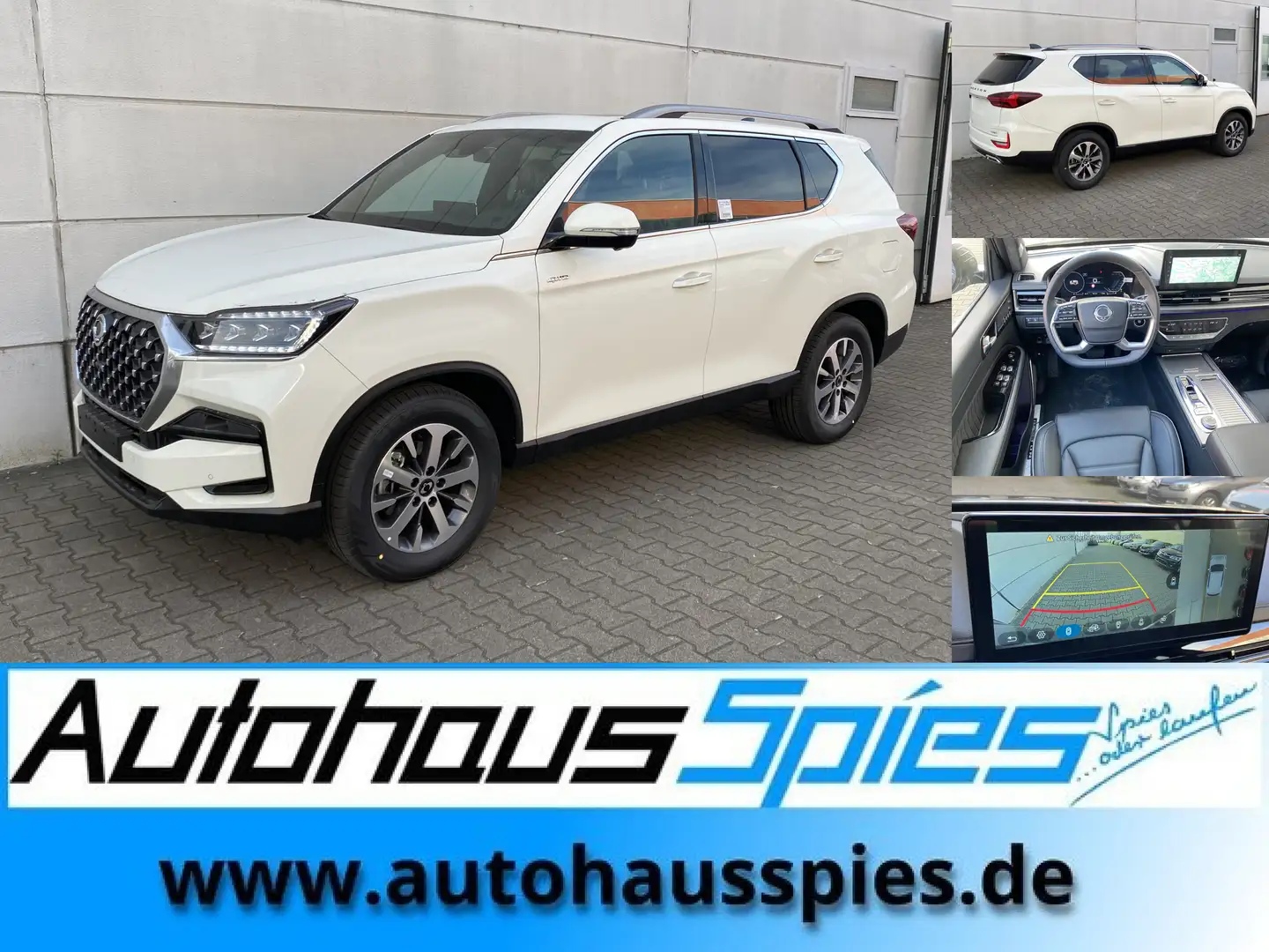 SsangYong Rexton 2,2 E-XDI 4WD 8AT MY25  Lux 3.5t AHL GSD ACC 360Ka White - 1