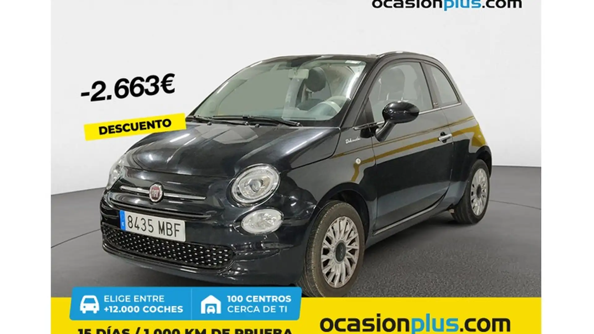Fiat 500C 1.0 Hybrid Dolcevita 52kW Negro - 1
