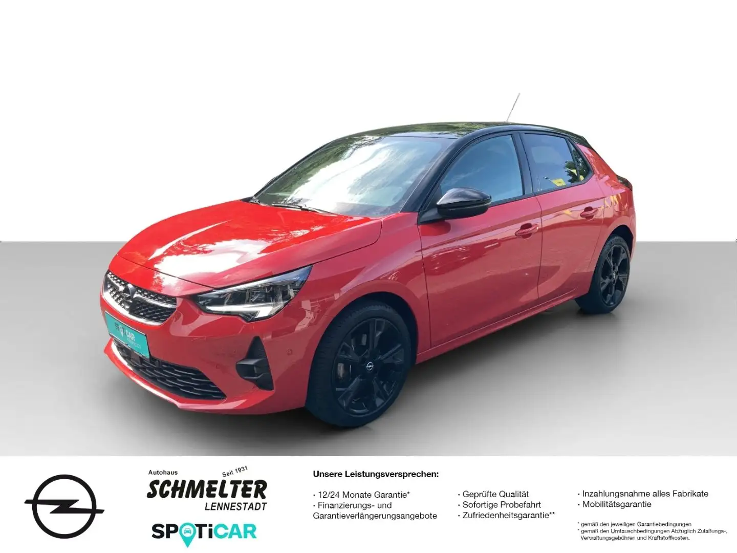 Opel Corsa F 40 Jahre 100 PS Kamera Alu 17'' ... Rot - 1