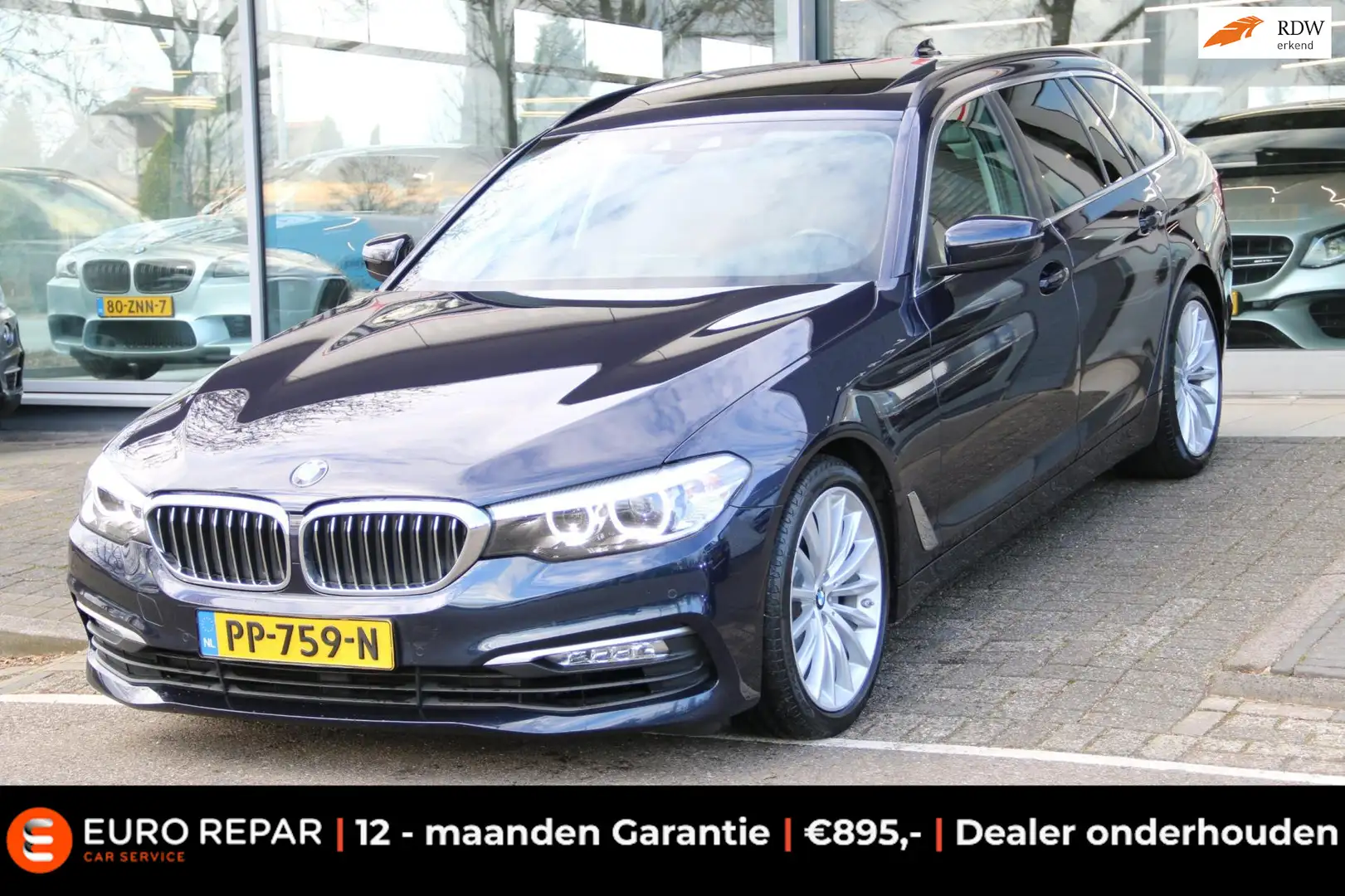 BMW 520 5-serie Touring 520i Executive PANO-DAK DEALER OND Blue - 1