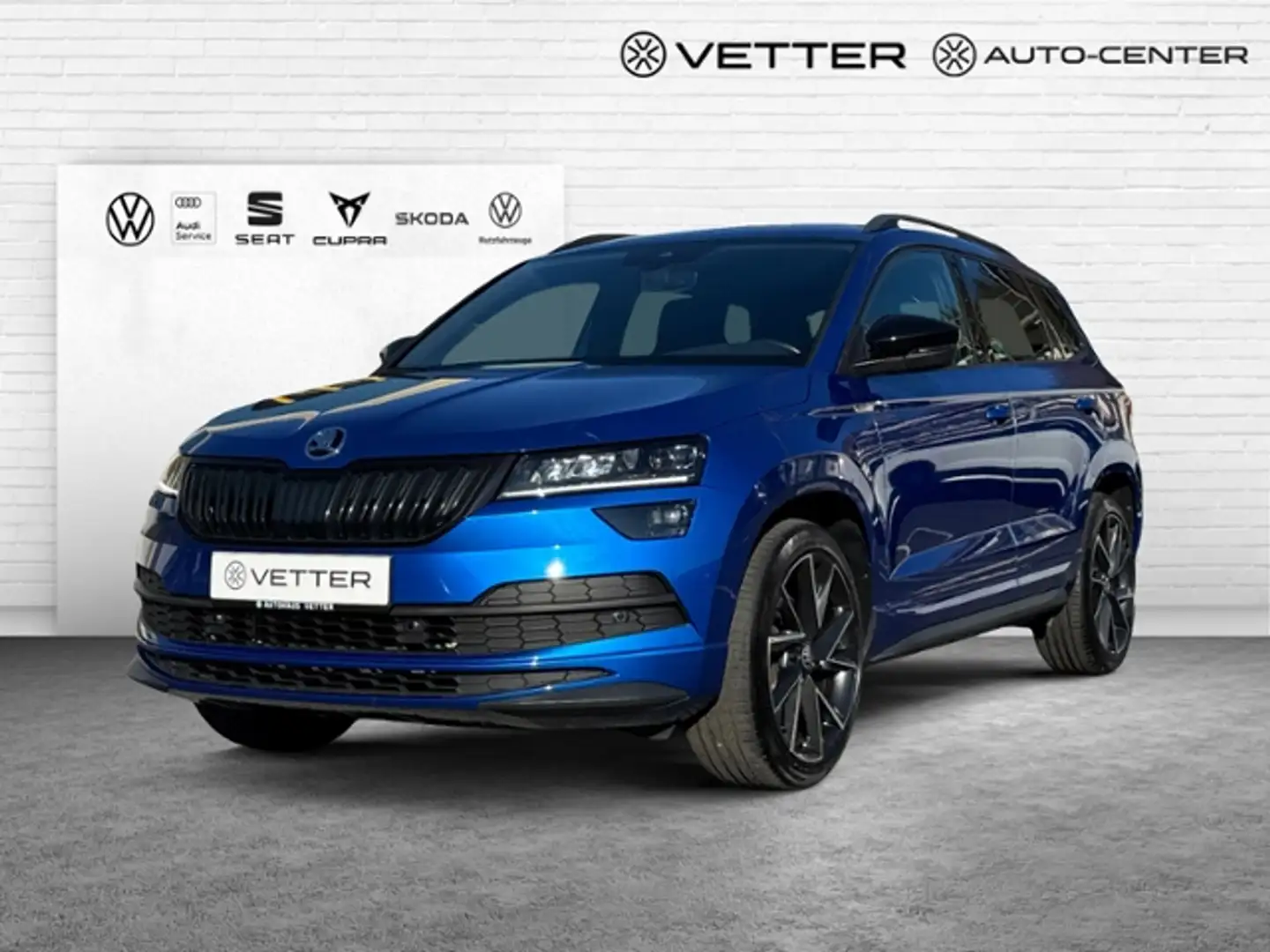 Skoda Karoq Sportline 4x4 DSG KLIMA LED NAVI ALU Blauw - 1