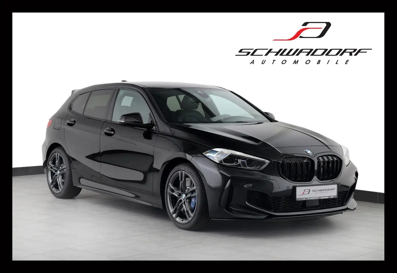 BMW 135 i xDrive SAG HIFI HUD RFK M Bremse 1.Hand Noir - 1