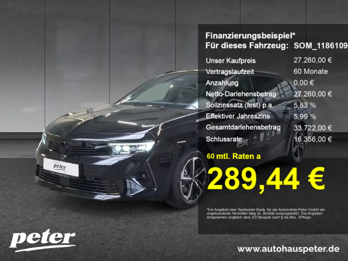 Opel Astra Astra L ST 1.2 GS LED-Matrix Navi Allwetter (BG) Schwarz - 1