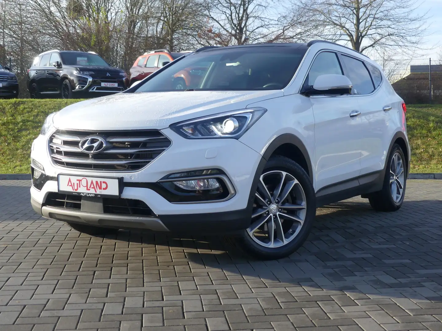 Hyundai SANTA FE 2.2 T-GDI blue Premium 4WD Bi-Xenon ACC Biały - 2
