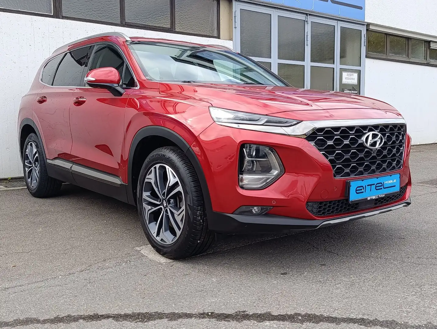 Hyundai SANTA FE Premium 4WD LED Vollleder Navi LHZ SHZ Rot - 2