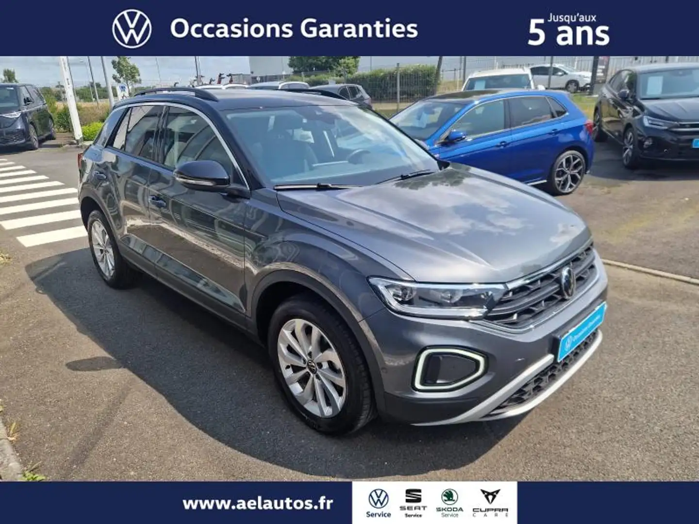 Volkswagen T-Roc 1.5 TSI Evo2 150ch VW Edition DSG7 Gris - 2