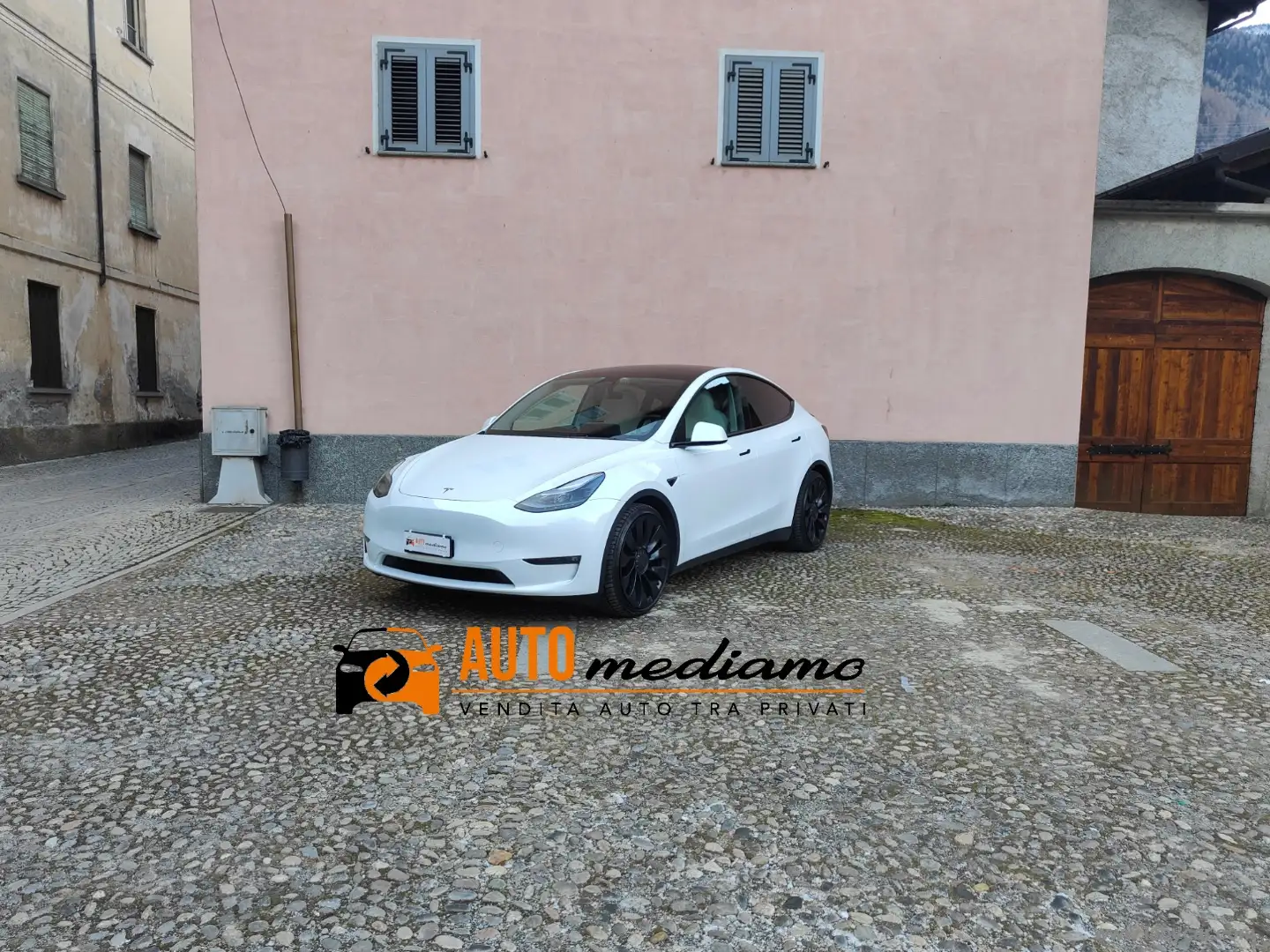 Tesla Model Y Performance AWD TETTO PELLE BIANCA Blanc - 1
