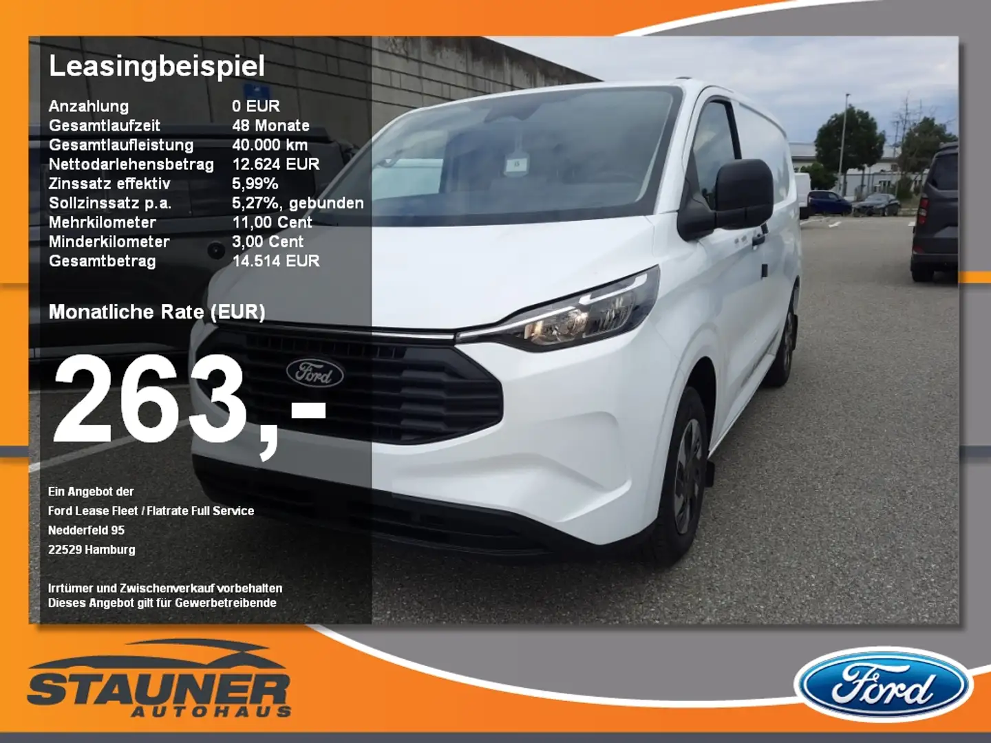 Ford Transit Custom 2.5l PHEV Kasten 320L1 Trend AHK Blanco - 1