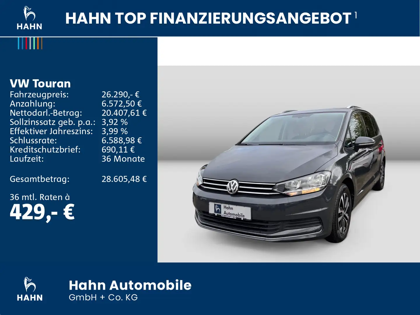 Volkswagen Touran 2.0TDI DSG United ACC Navi PDC Sitzheiz Grau - 2