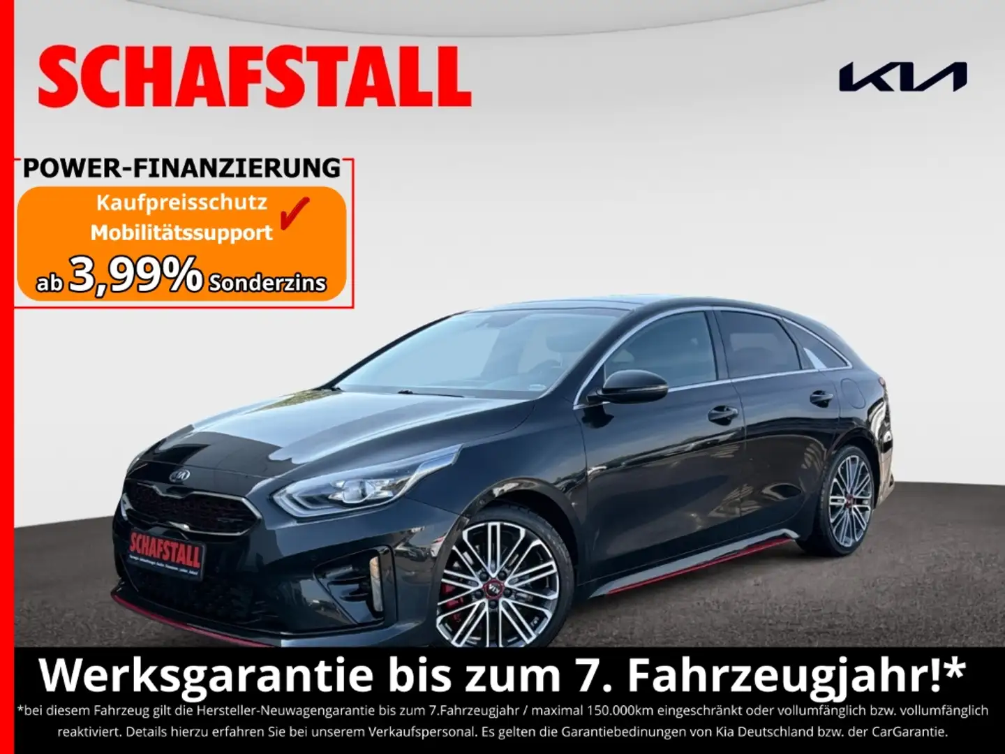 Kia ProCeed / pro_cee'd GT 1.6 T-GDI DCT Panorama AHK Navi Komfort-Paket Schwarz - 1