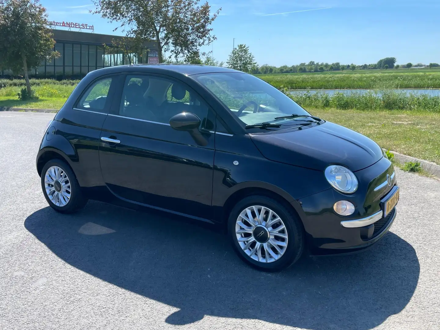 Fiat 500 0.9 TwinAir Turbo Lounge, Pano, Airco, Lmv, 2e eig Nero - 2