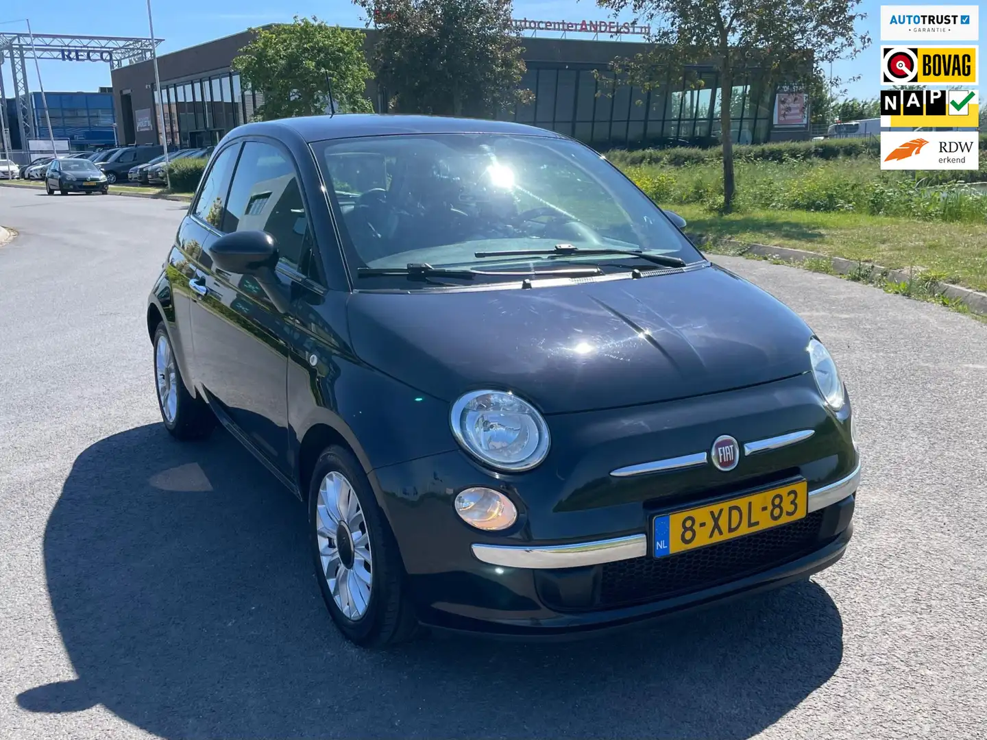 Fiat 500 0.9 TwinAir Turbo Lounge, Pano, Airco, Lmv, 2e eig Nero - 1