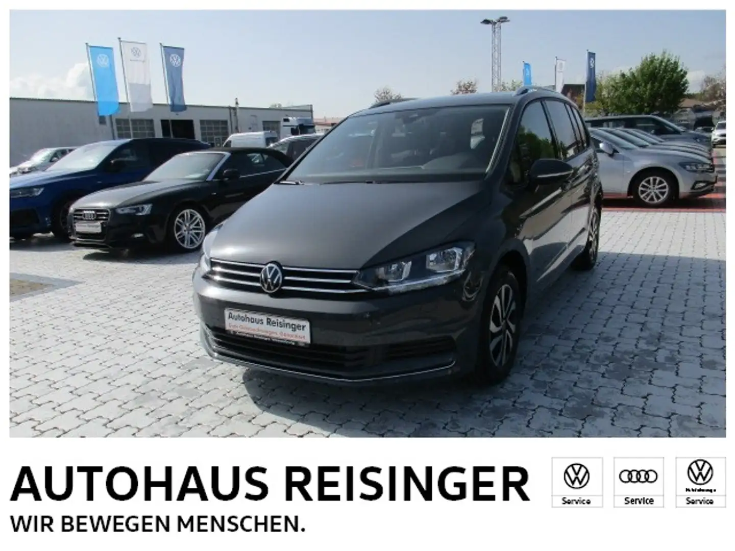 Volkswagen Touran 7-Sitzer 2.0 TDI Active DSG (Navi,AHK,RearView) Grijs - 1