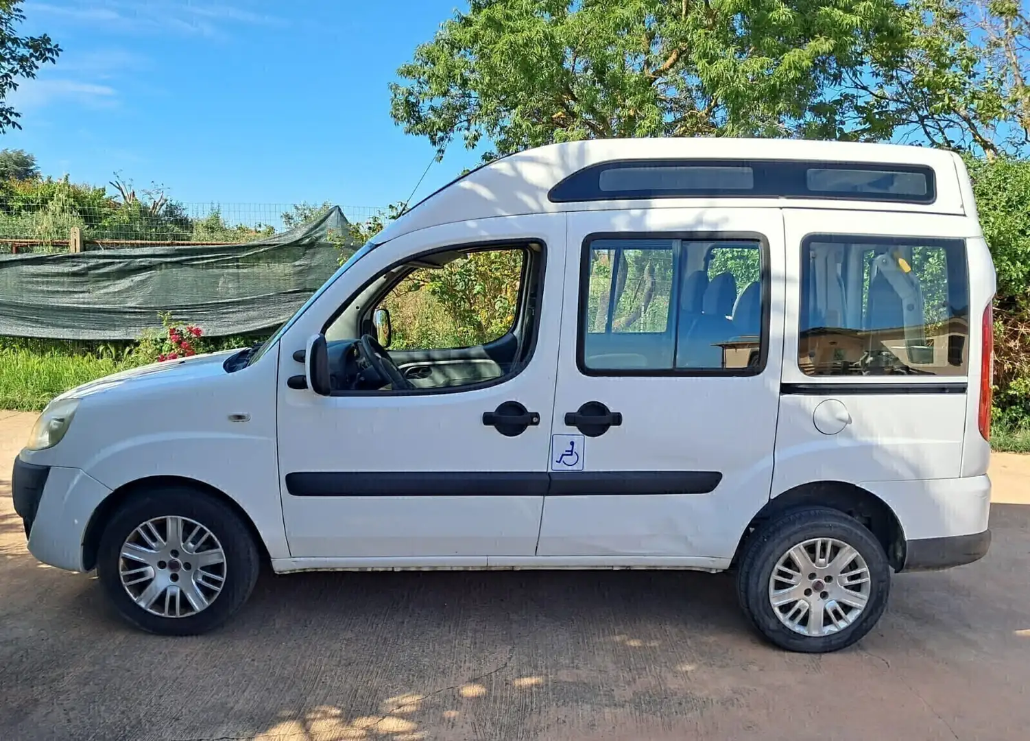 Fiat Doblo Doblò 1.4 benzina EURO4 TETTO ALTO TRASPORTO DISA Bianco - 2