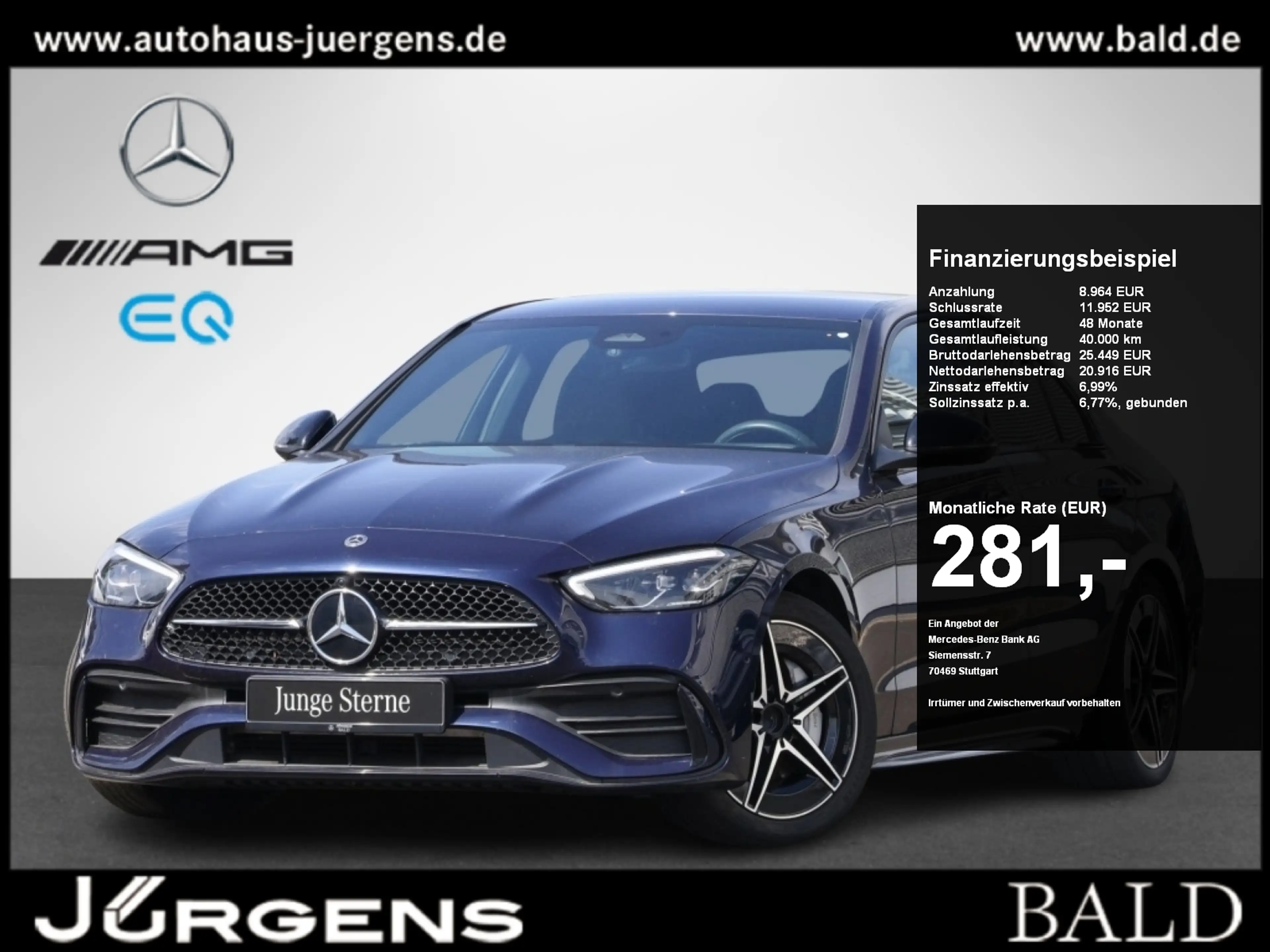 Mercedes-Benz C 300 d AMG-Sport/Night/Ambi/LED/Kamera/Tempomat