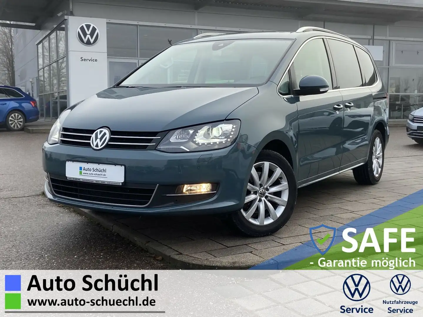 Volkswagen Sharan DSG HIGHLINE 7-SITZER+BI-XENON+AHK+DYNAUD Grau - 1