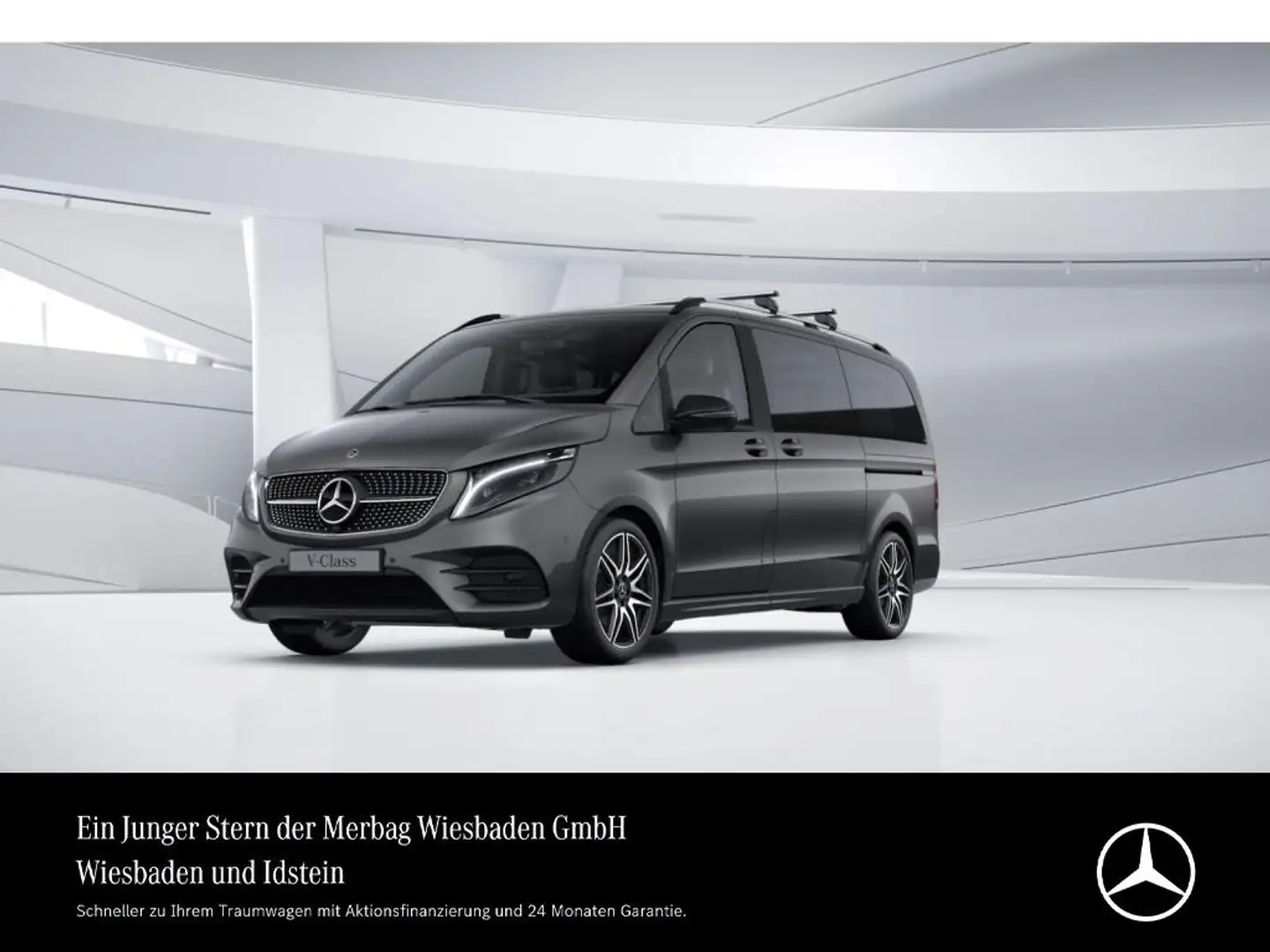 Mercedes-Benz V 300 d 4M L AMG-LINE PANO STH. AHK AIRMATIC BURMESTER Grau - 1
