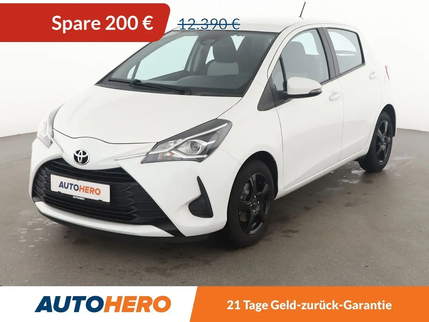 Toyota Yaris 1.0 VVT-i Comfort *CAM*ALU*KLIMA*GARANTIE* Weiß - 1