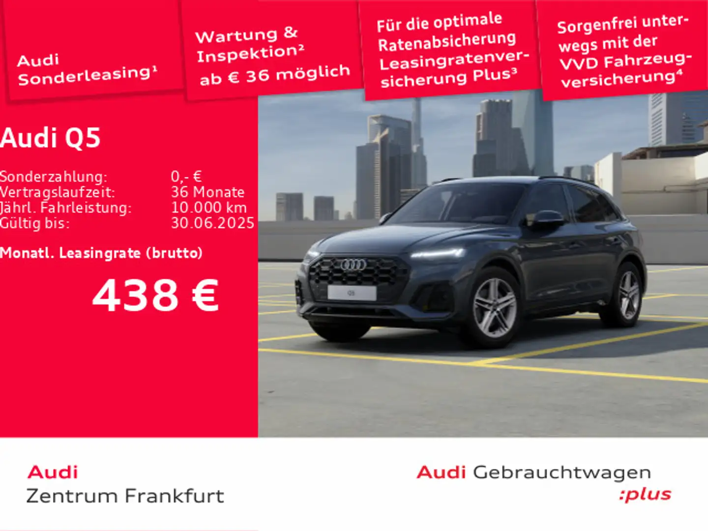 Audi Q5 45 TFSI quattro S tronic S line MatrixLED AHK Grau - 1