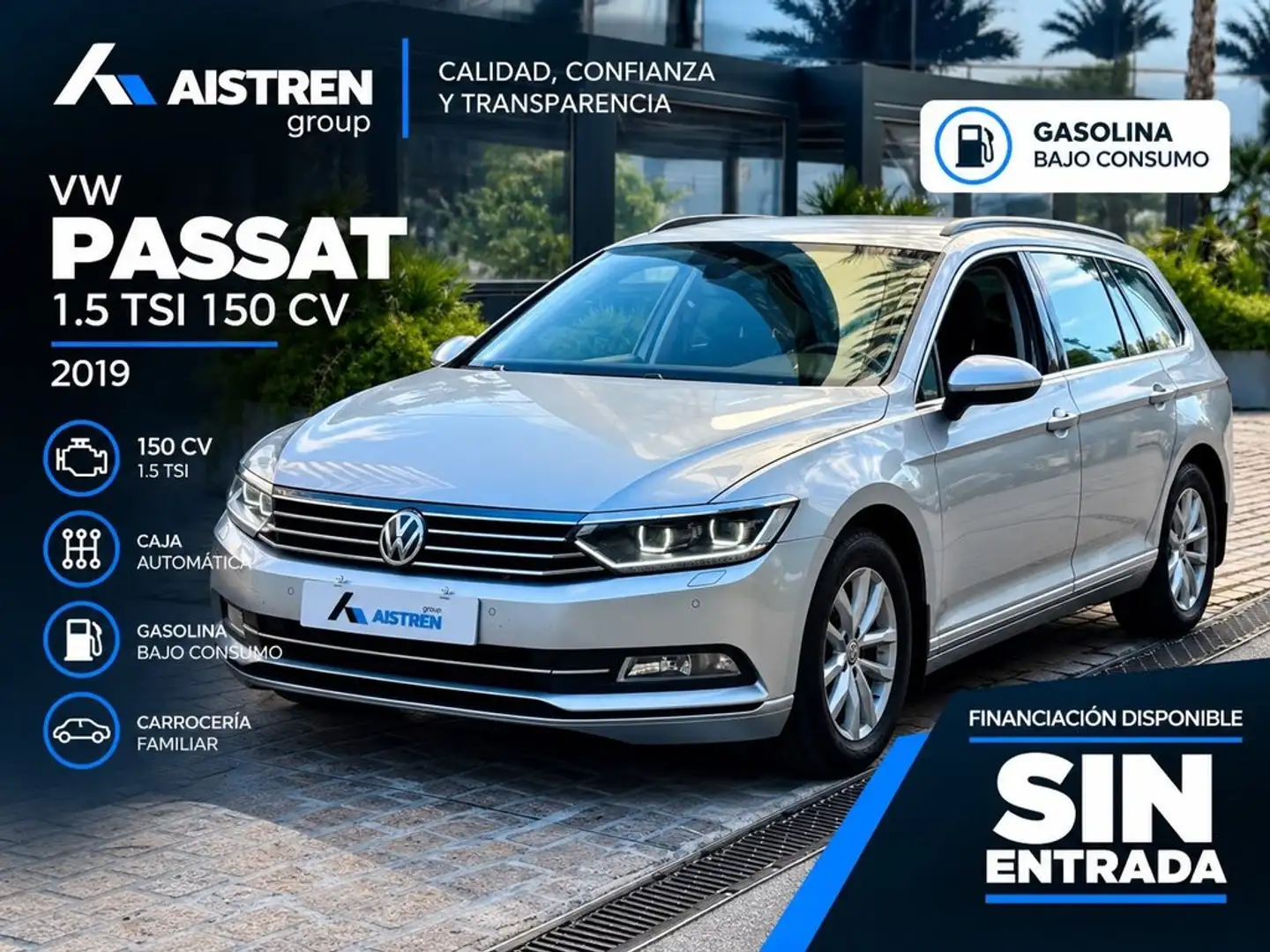 Volkswagen Passat Advance 1.5 TSI 110kW(150CV) Variant Gris - 1