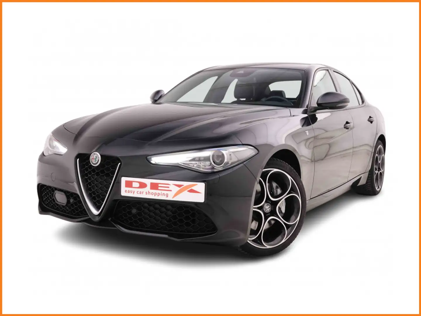 Alfa Romeo Giulia 2.0 Turbo 280 DCT Q4 Ti + Leather + Navi UConnect  Noir - 1