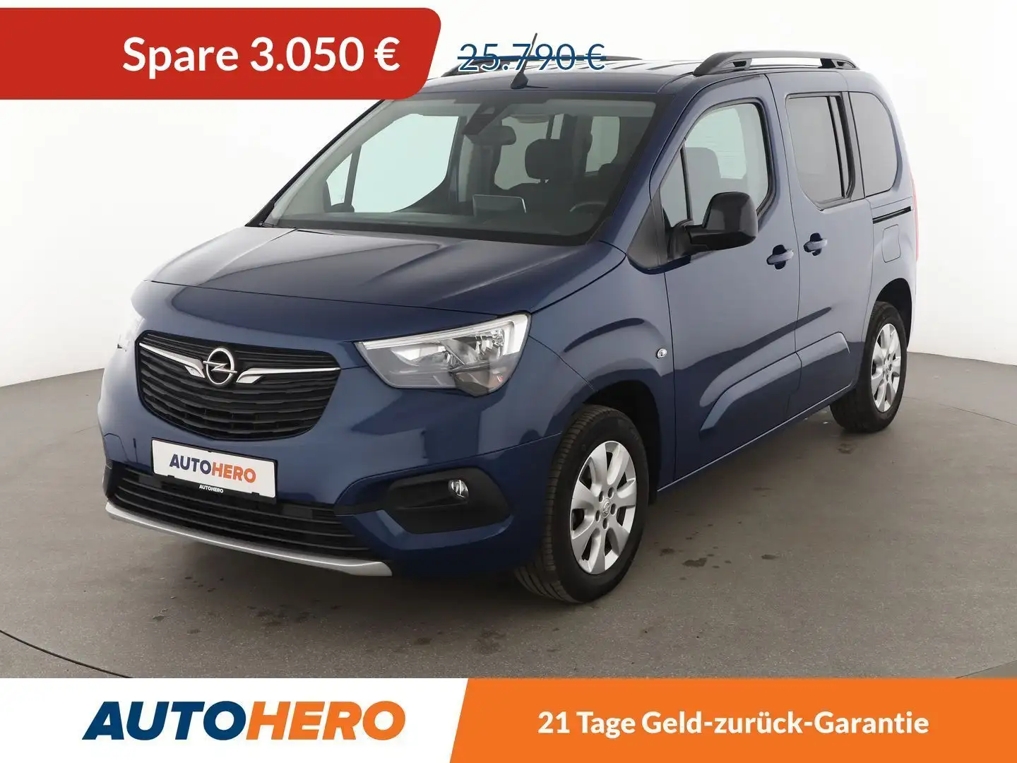 Opel Combo Life 1.2 Turbo Ultimate Aut.*NAVI*TEMPO*PDC*SHZ*KLIMA* Blau - 1