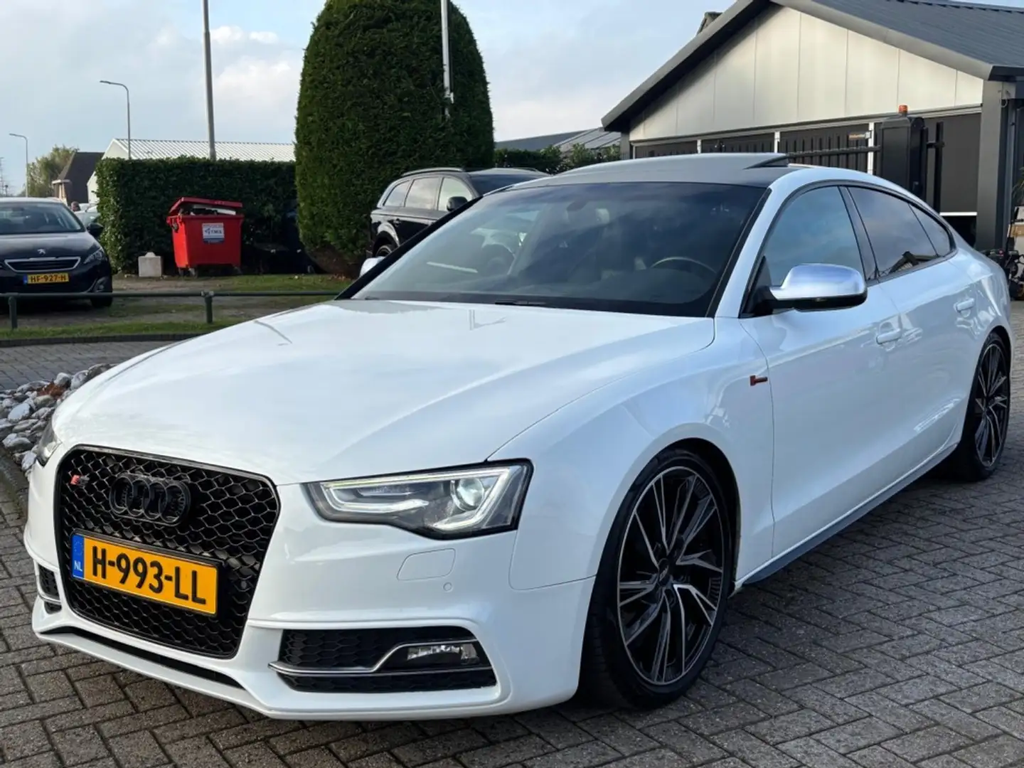 Audi A5 Sportback 3.0 TFSI S5 Quattro Wit Schuifdak Weiß - 1