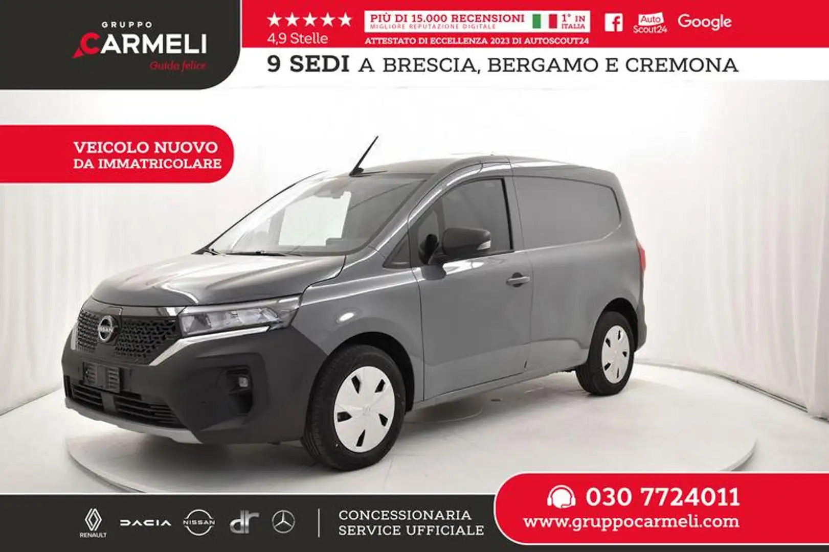 Nissan Townstar Van EV L1 122cv N-Connecta 22kWh - AUTOCARRO - Grigio - 1