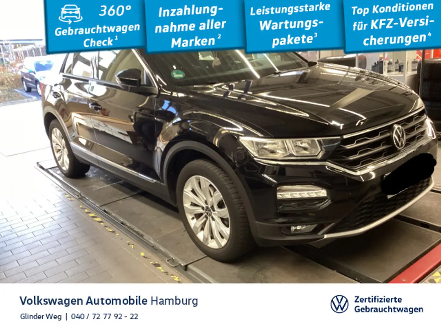 Volkswagen T-Roc 1.5 TSI Panoramadach Ganzjahresreifen Schwarz - 1