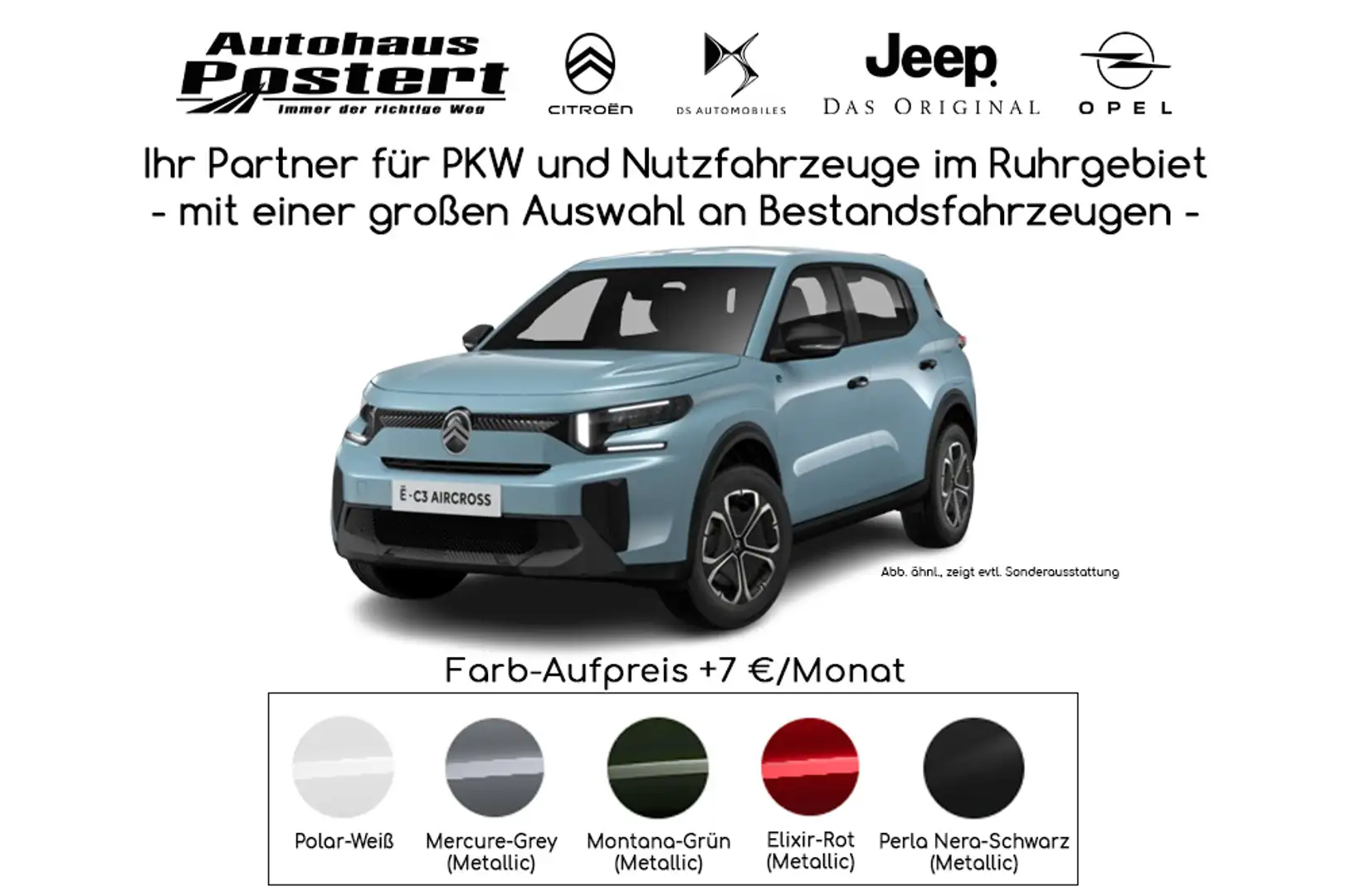 Citroen C3 Aircross ⚡️Elektromotor 113 MAX⚡️inkl. Ganzjahres,Winter P. Blau - 1