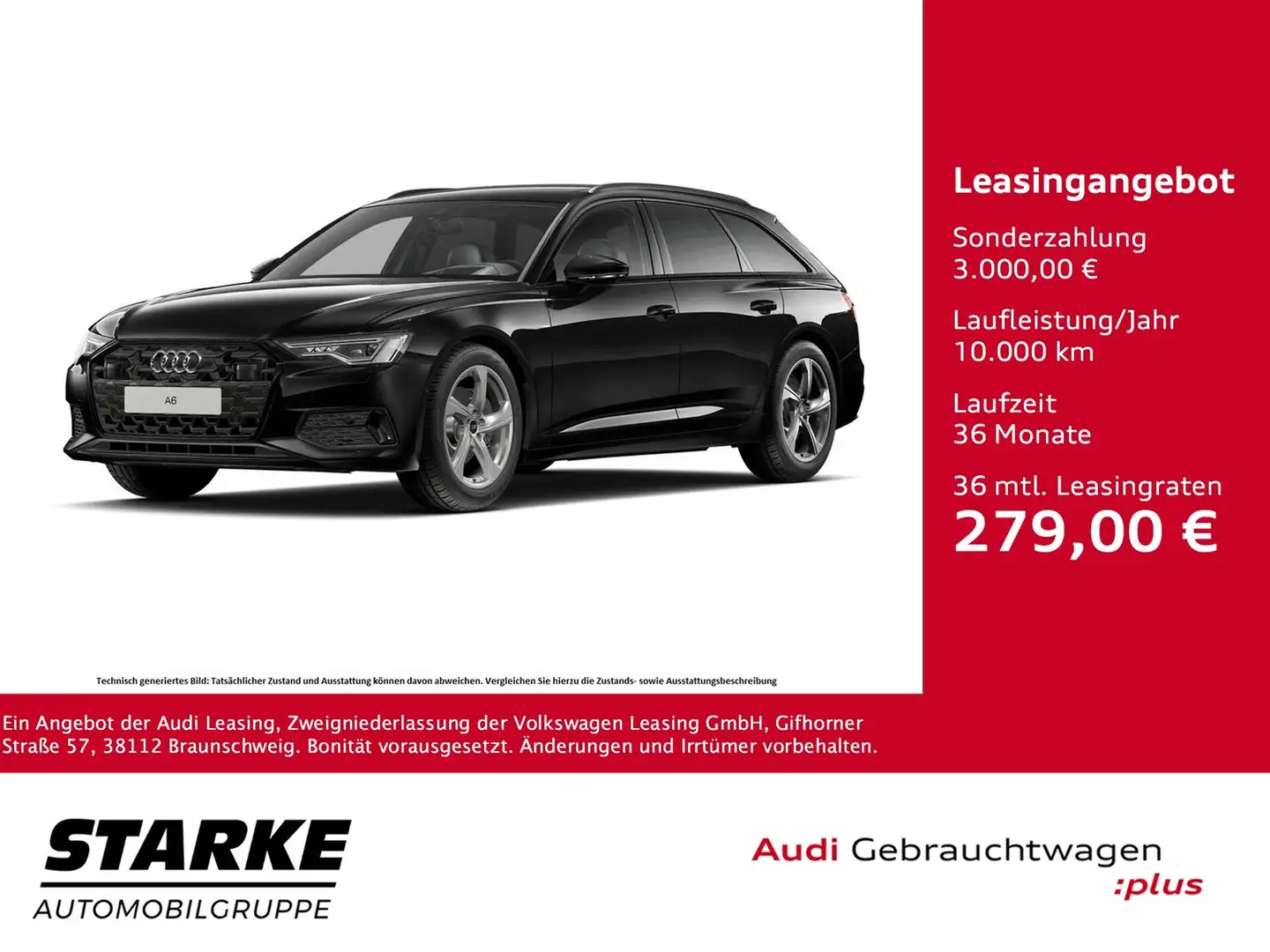 Audi A6 Avant 45 TFSI S tronic advanced Zwart - 1