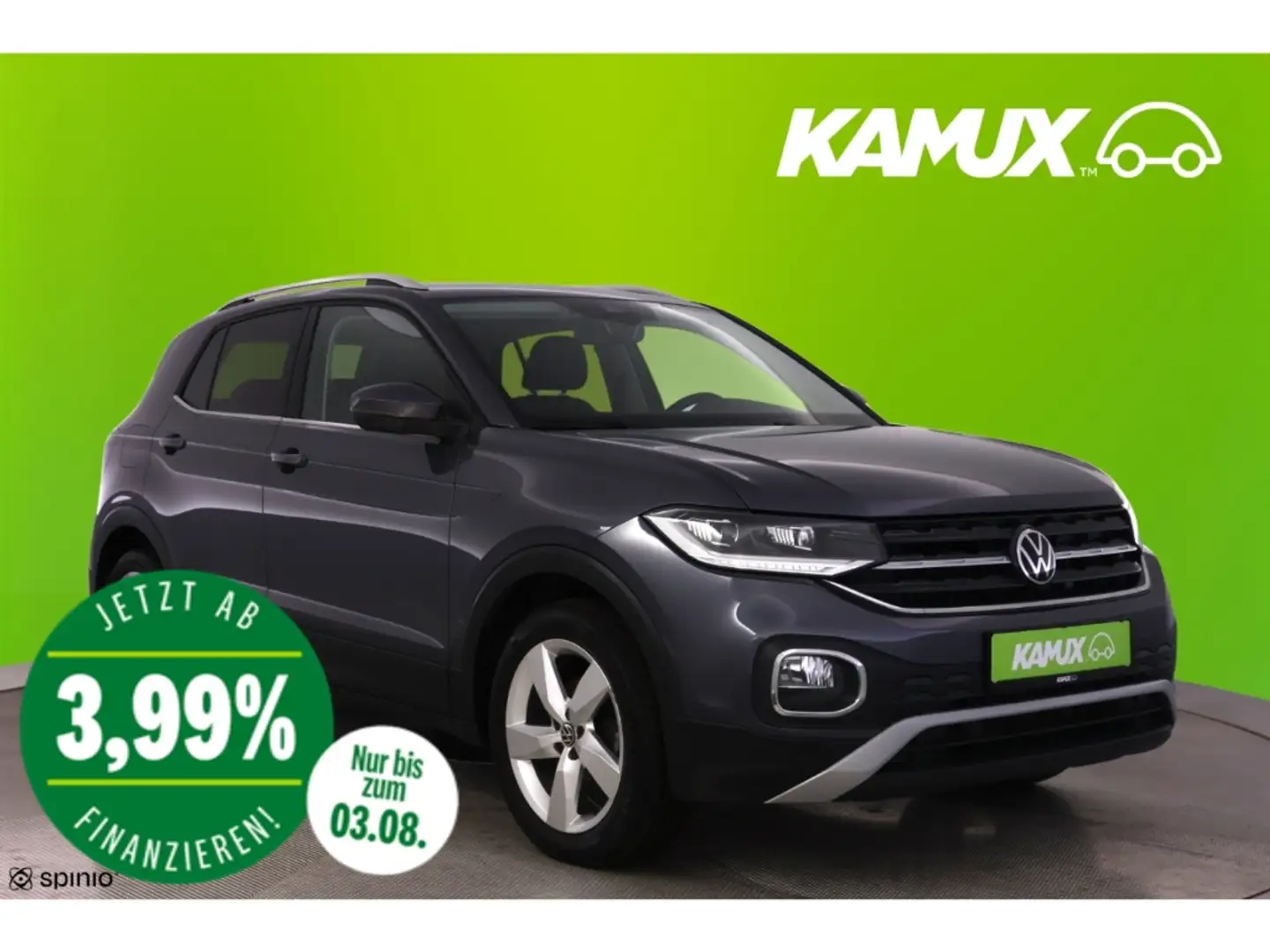 Volkswagen T-Cross 1.0TSI DSG Style+LED+NAVI+KAMERA+SHZ Grau - 1