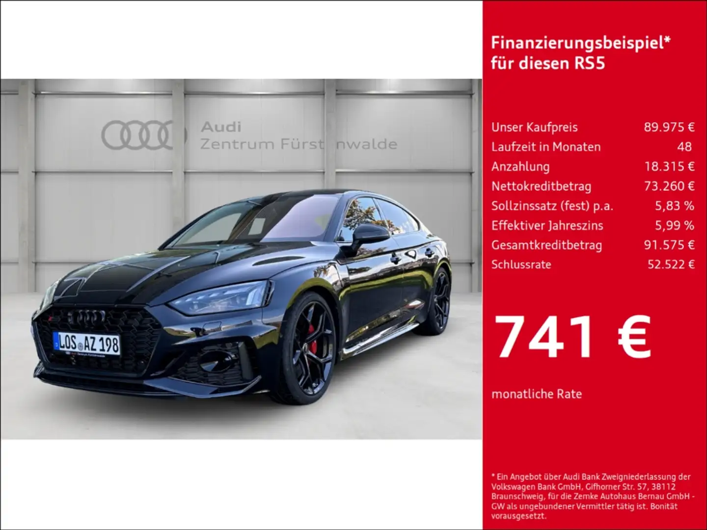 Audi RS5 Sportback Competition Navi  Soundsystem B & O 360 Чёрный - 1
